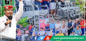Gobernador de Loreto dona sillas de rueda en la ciudad de Nauta