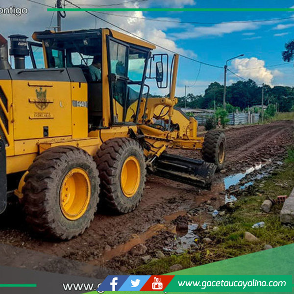 Mejoramiento de calles en la Junta Vecinal Nelly Francisca en Aguaytía