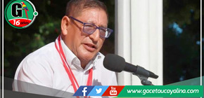 Alcalde Rodolfo Lovo rinde cuentas de su primer año de gestión en la Plaza de Armas de Contamana