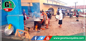 Mayordomo de la iglesia San Juan Bautista prepara 5 mil litros de chicha 