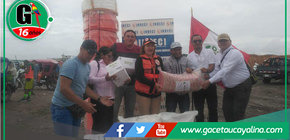 Gobernador René Chávez Silvano lidera entrega de suministros esenciales en Contamana