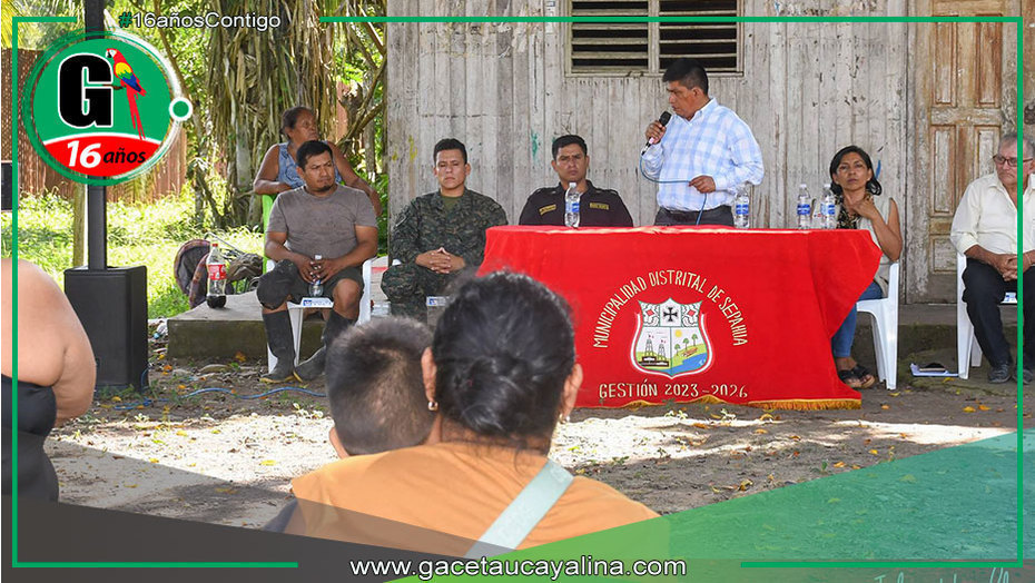 El alcalde de Sepahua lidera acciones para fortalecer la seguridad en el distrito de Sepahua