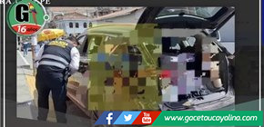 Delincuentes saquean camioneta en Húanuco