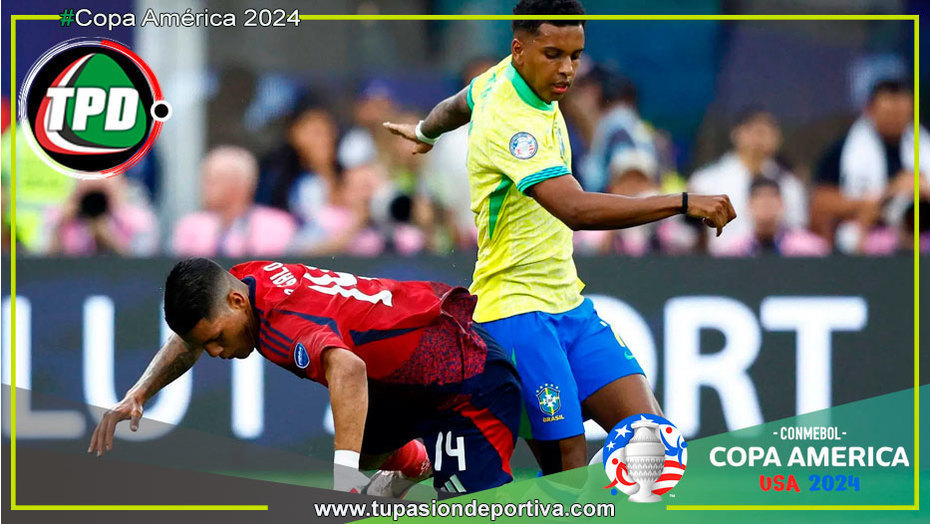 Brasil domina, pero no logra romper la defensa costarricense en el debut de la Copa América 2024