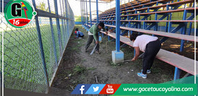 Alcalde Rodolfo Lovo Tello impulsa trabajo temporal en el Estadio Municipal