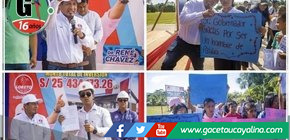 Gobernador coloca primer ladrillo para construcción de colegio en Sinchicuy