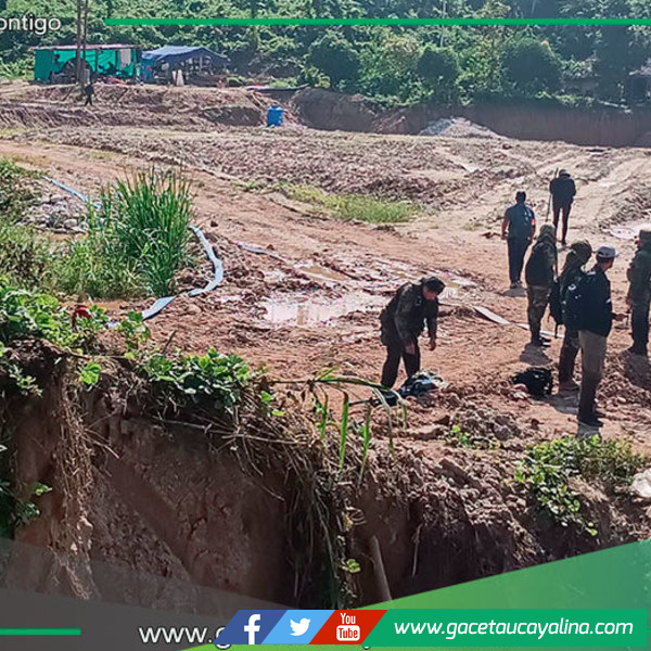Exitosa operación conjunta desmantela minería ilegal en Puerto Inca
