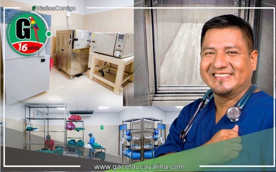Inagura gobernador de Loreto ascensores y centro de esterilización del hospital regional