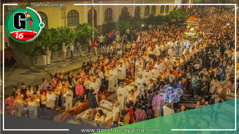 Pobladores Celebran Festividad del Corpus Christi en San Martín