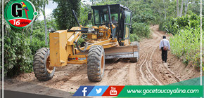 Municipio de Irazola avanza en el mejoramiento de trocha carrozable El Porvenir-Nuevo Amanecer