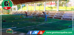 Avanza la Refacción de la Cancha Sintética del Barrio Ucayali en Contamana