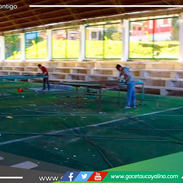 Avanza la Refacción de la Cancha Sintética del Barrio Ucayali en Contamana