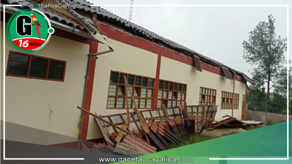 Amazonas: padres de familia informan que la escuela San Miguel de Huambo está en riesgo de colapsar