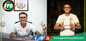 Universitario presenta a su primer refuerzo, Gustavo Dulanto.