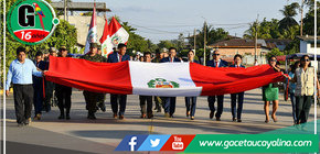 Sepahua celebró el Día de la Bandera con emotiva ceremonia