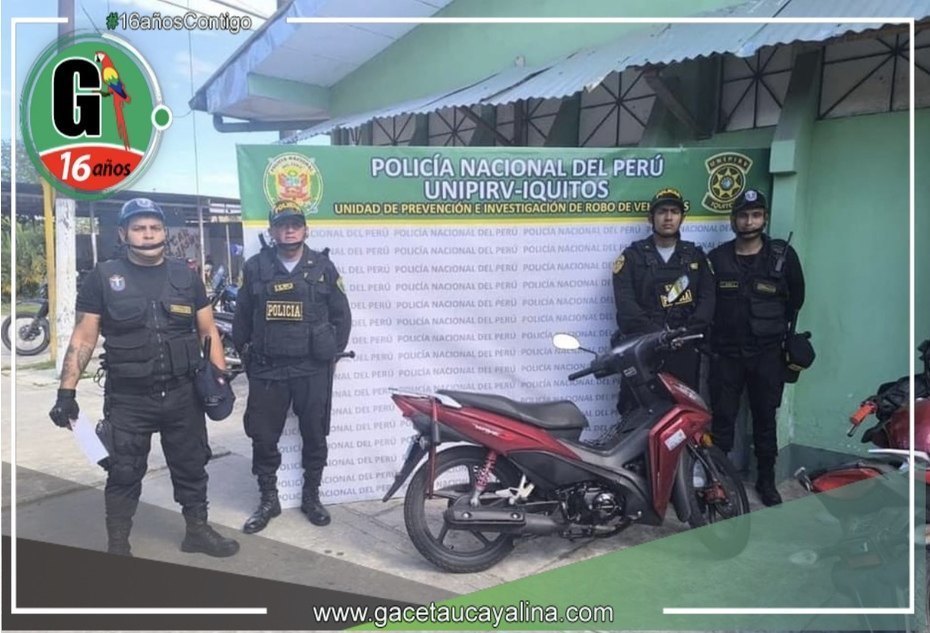 Serenazgo recupera motocicleta que había sido ultrajada