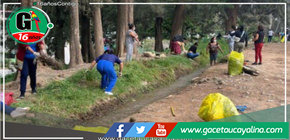 Realizan limpieza y siembran plantas en el Malecón Los Incas en conjunto  