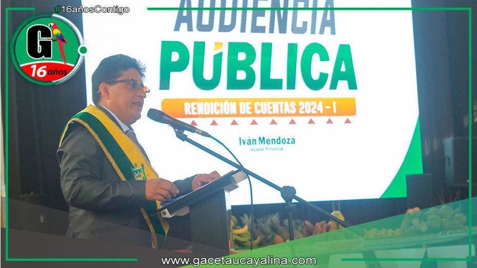 Alcalde Iván Mendoza rinde cuentas y recibe respaldo masivo en evento histórico en Aguaytía
