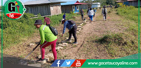 Alcalde de Ucayali impulsa limpieza y mantenimiento en Las Vegas del Maquia