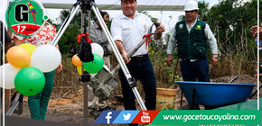 Gambini coloca primera piedra para la construcción de nuevo sistema de riego en Nueva Requena