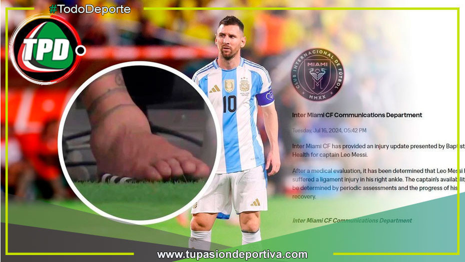 Messi se perderá partidos clave con Inter Miami y las Eliminatorias de septiembre