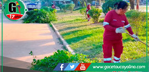 Municipalidad de Coronel Portillo Impulsa el Mejoramiento de Áreas Verdes