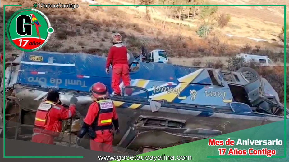 Nueve fallecidos y diez heridos en accidente en la carretera Tarma - La Oroya