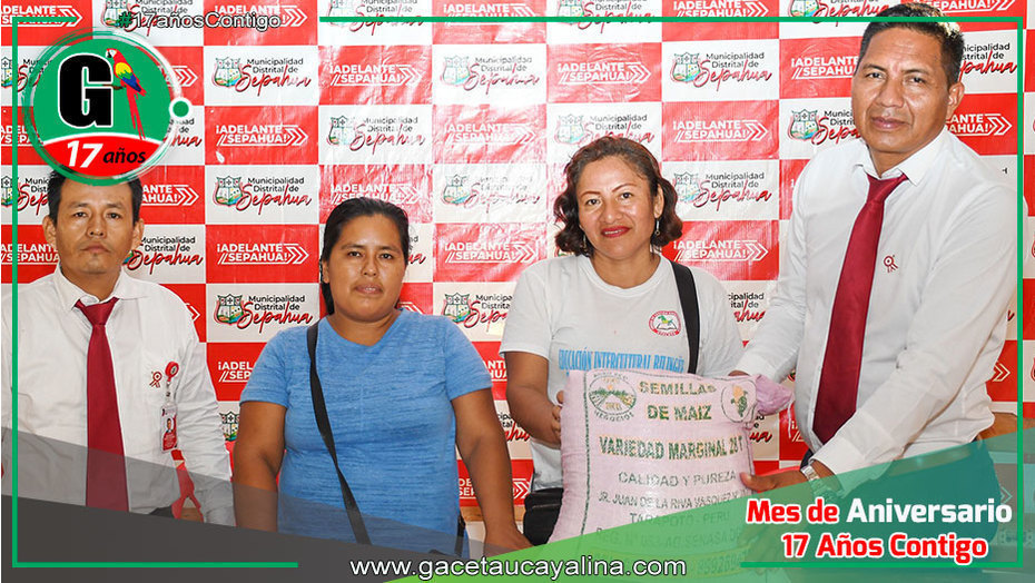 Municipalidad de Sepahua entrega semillas de maíz a comités PRONOEI