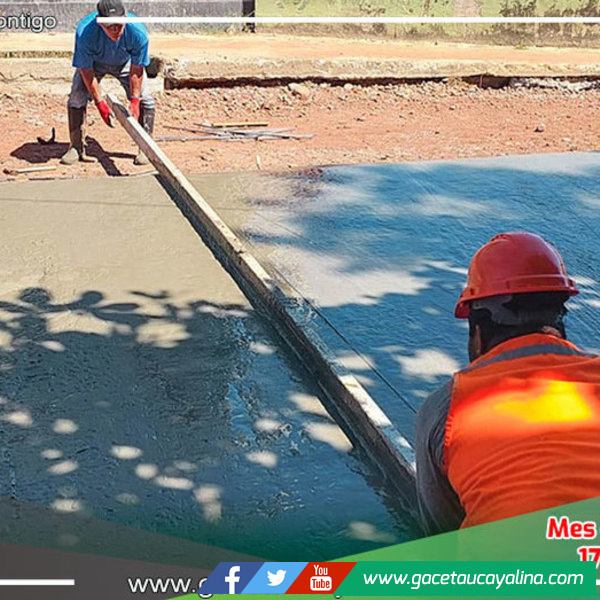 Municipalidad de Atalaya liderada por Francisco de Asís Mendoza de Souza pavimenta la calle Teniente Mejía