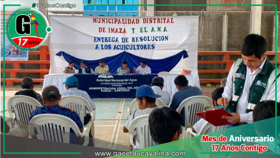 Entrega de Licencias de Uso de Agua Impulsa la Acuicultura en la Región Amazonas