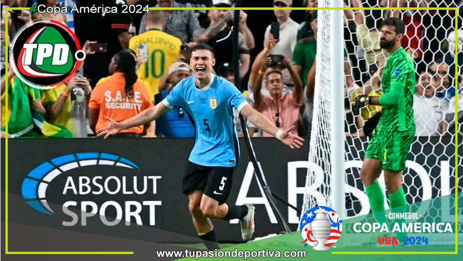 Uruguay derrota a la Verdeamarela en un duelo de titanes y enfrentará a Colombia en la Copa América 2024