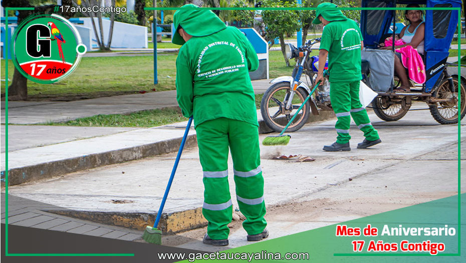 Tahuanía refuerza su personal de limpieza con nuevos equipos y uniformes