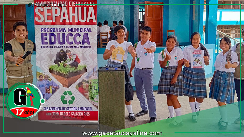 Estudiantes de Sepahua se convierten en héroes del medio ambiente