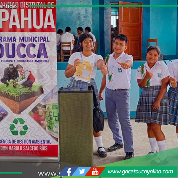 Estudiantes de Sepahua se convierten en héroes del medio ambiente