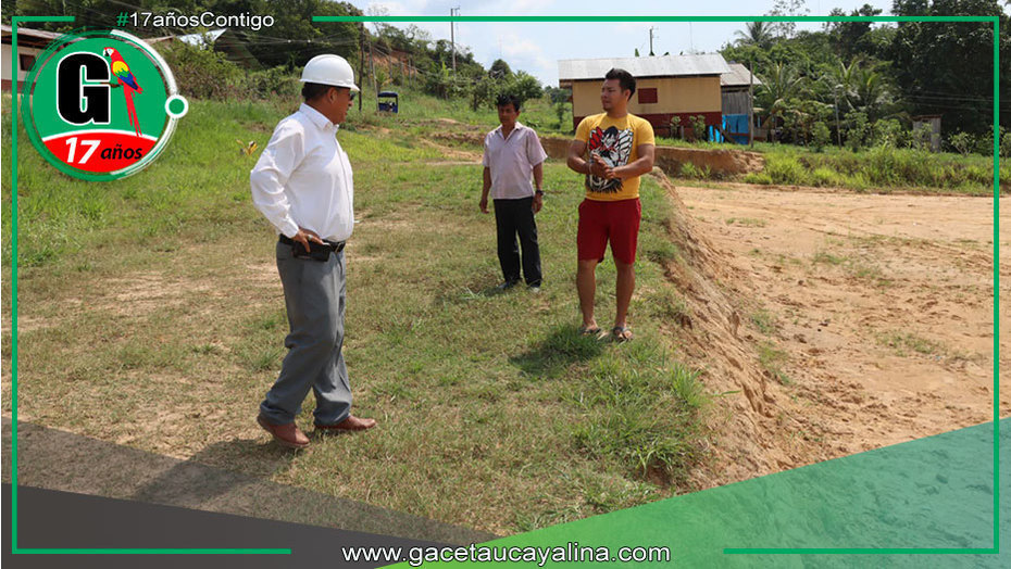Alcalde Rodolfo Lovo Tello impulsa construcción de gradería en Faustino Zapico Ramos