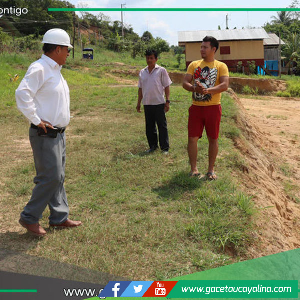 Alcalde Rodolfo Lovo Tello impulsa construcción de gradería en Faustino Zapico Ramos