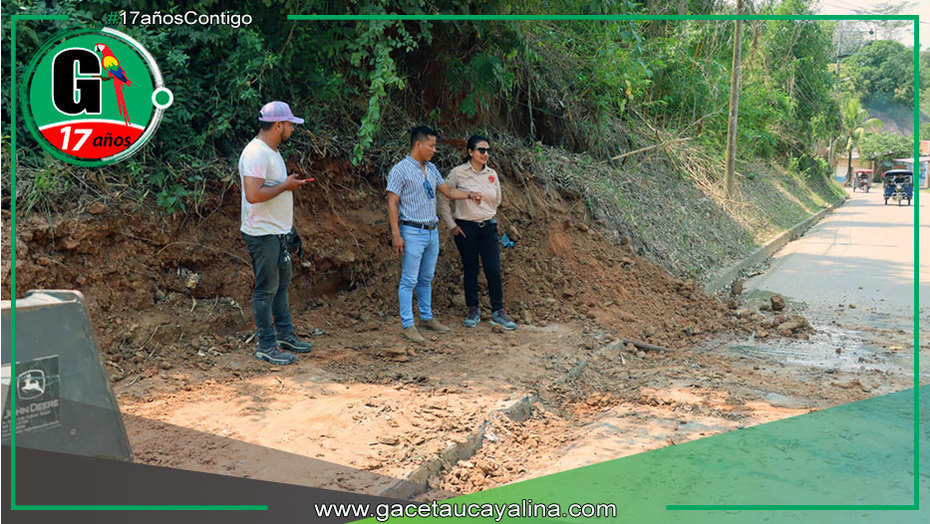 Alcalde Rodolfo Lovo Tello inicia construcción de vereda peatonal en la calle Petro Perú