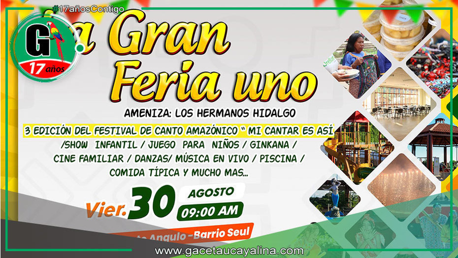 La Gran Feria Uno llega a Contamana con música, cultura y diversión para toda la familia
