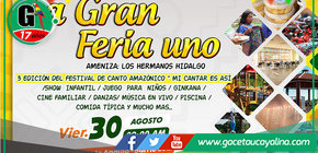 La Gran Feria Uno llega a Contamana con música, cultura y diversión para toda la familia