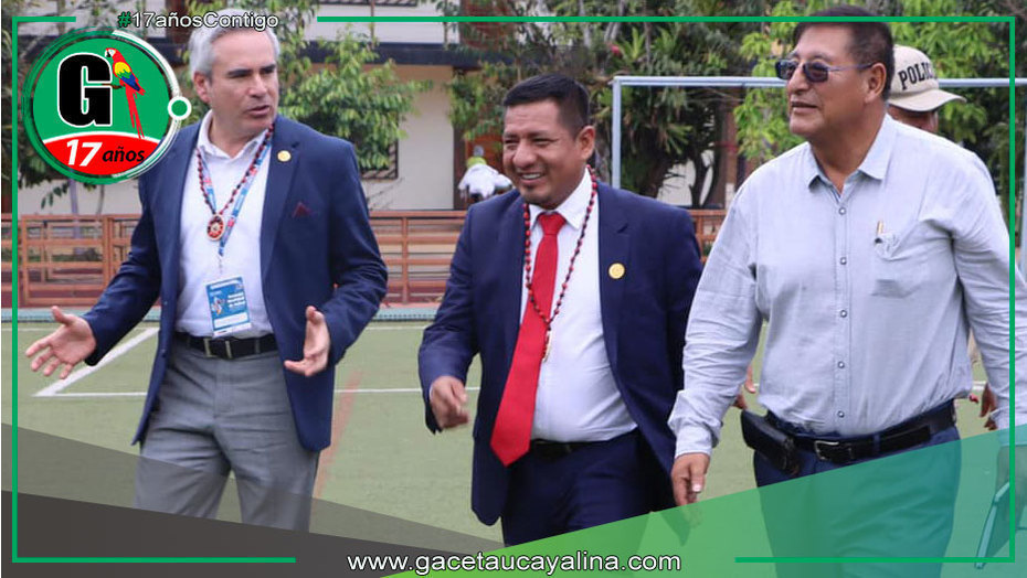 Gobernador René Chávez y alcalde Rodolfo Lovo priorizan agua y desagüe para provincia de Ucayali
