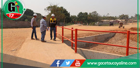 Afirmado de Av. Nueva Requena en etapa de recepción de obra En Yarinacocha