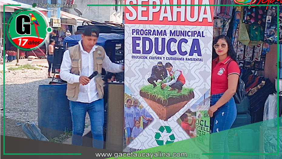 Sepahua impulsa campaña para proteger ríos y reducir residuos