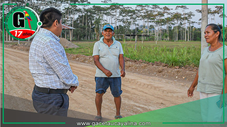 Supervisión de trabajos viales en Barrio Valle del Encanto: Hacia un Sepahua más conectado