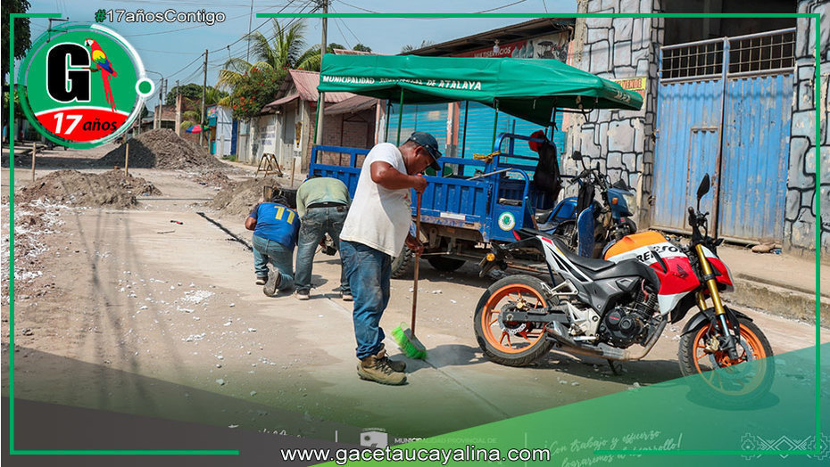 Municipalidad de Atalaya reabrirá la Cuadra 2 de la Calle Teniente Mejía