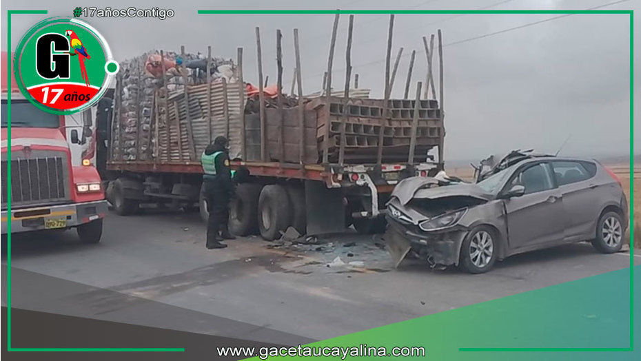 Fatal colisión deja un fallecido y dos heridos graves en Pasco
