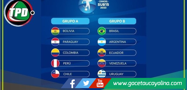 Ya se conocen los grupos del Sudamericano Sub 15