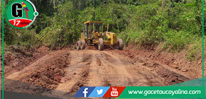 Avanza mantenimiento de vía hacia el centro poblado Betania en la Provincia de Ucayali