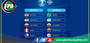 Ya se conocen los grupos del Sudamericano Sub 15