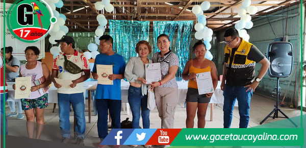 Pobladores del caserío Leoncio Prado recibieron constancias de posesión 