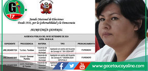 JNE declara vacancia de regidora por funciones administrativas